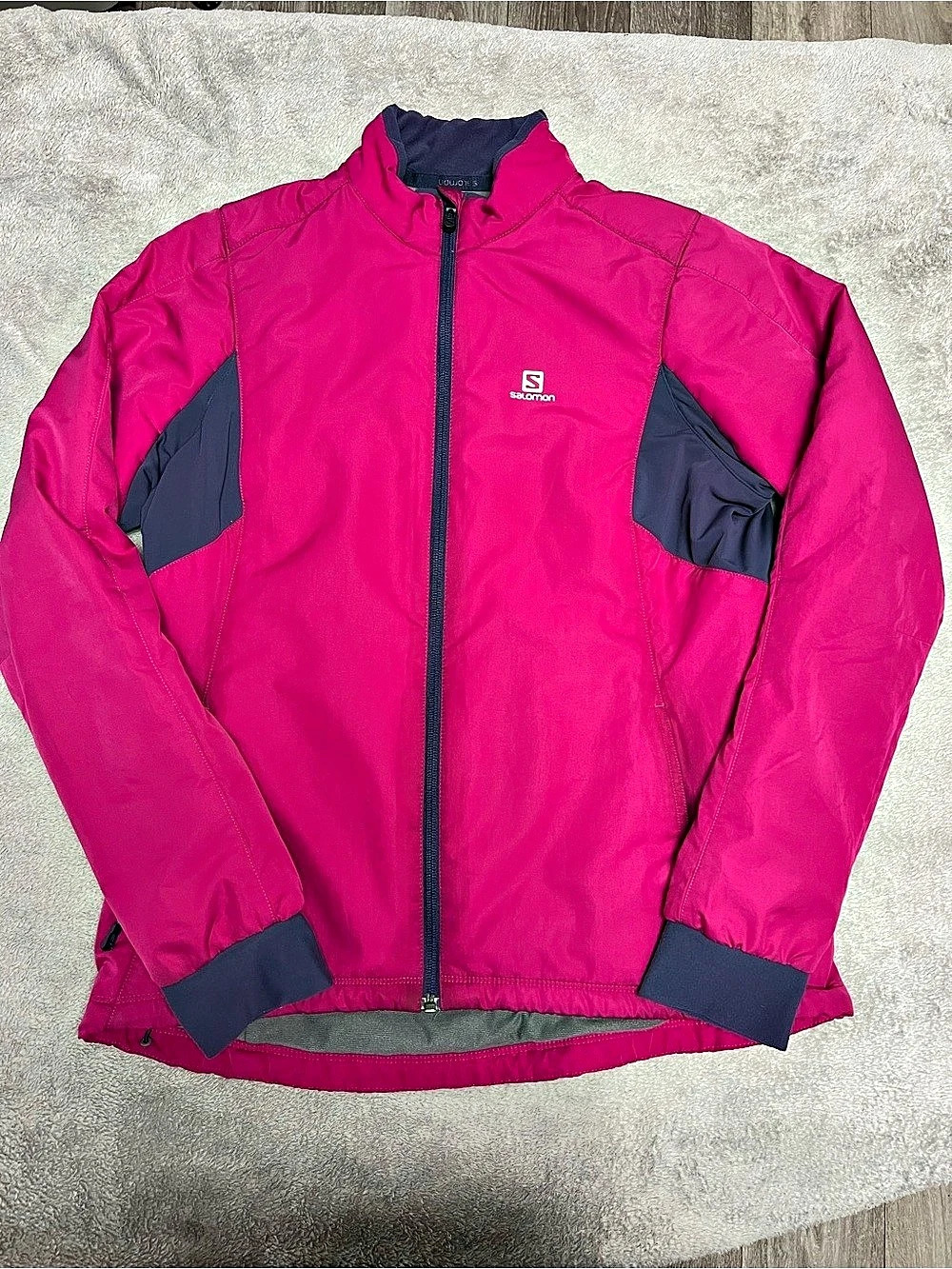 Salomon ClimaWIND Women's Pink & Purple Athletic Jacket Large